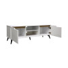 Έπιπλο τηλεόρασης Kemvio pakoworld  sonoma-λευκό 120x38x44εκ