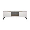 Έπιπλο τηλεόρασης Kemvio pakoworld  sonoma-λευκό 120x38x44εκ