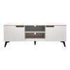Έπιπλο τηλεόρασης Kemvio pakoworld  sonoma-λευκό 150x38x44εκ