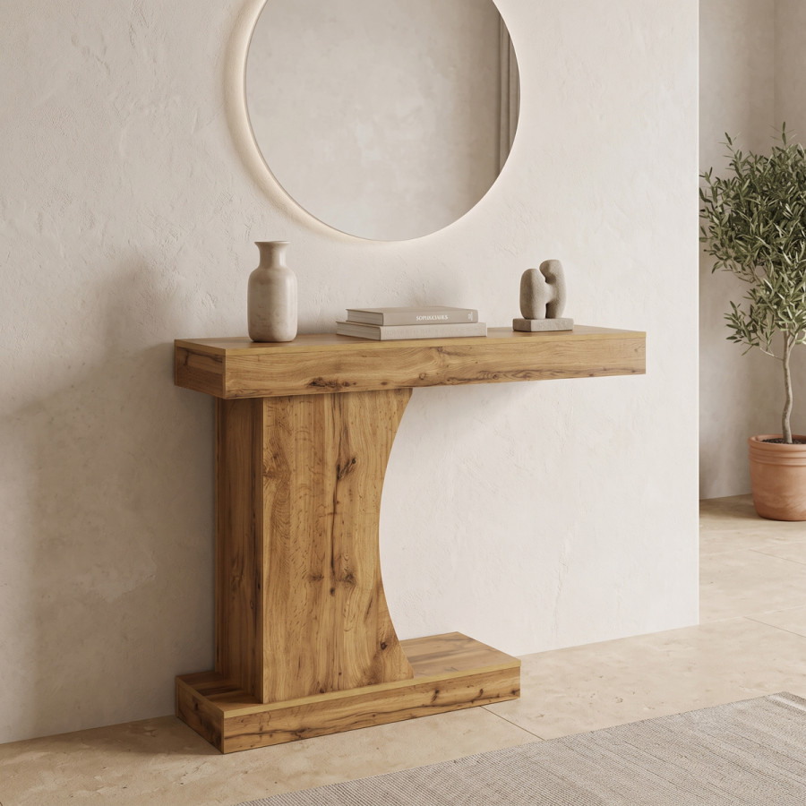 Console table Devo pakoworld oak 120x30x90cm