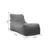 Bean bag lounger Lara Pakoworld waterproof anthracite