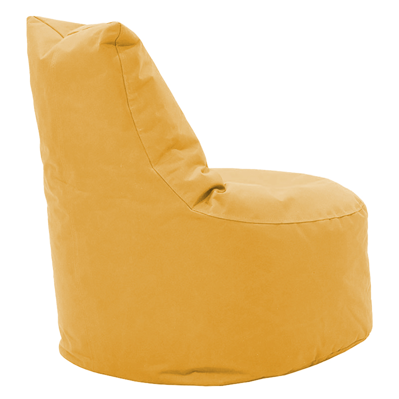 Bean bag armchair Norm pakoworld fabric 100% waterproof dark yellow