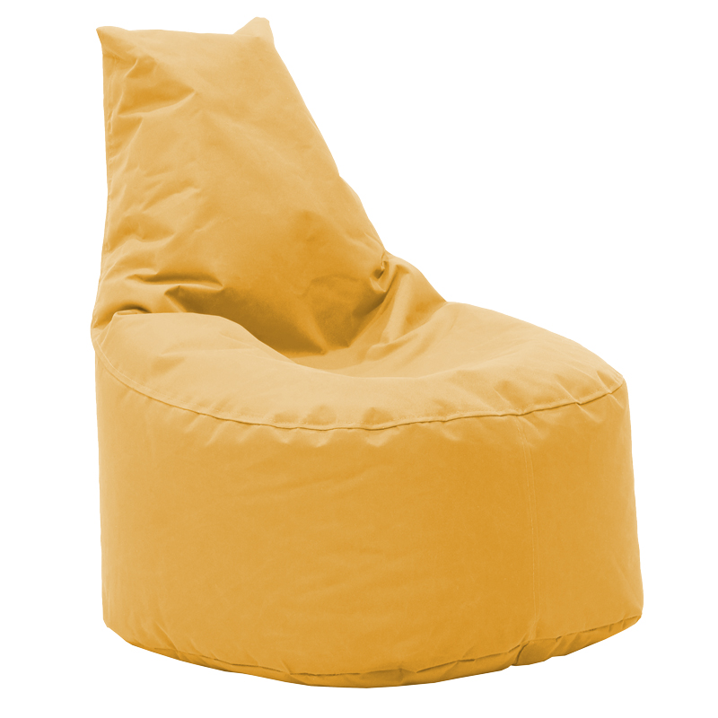 Bean bag armchair Norm pakoworld fabric 100% waterproof dark yellow