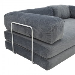 2-seater Perdian pakoworld fabric in grey color 2-seater Perdian pakoworld fabric in grey color
