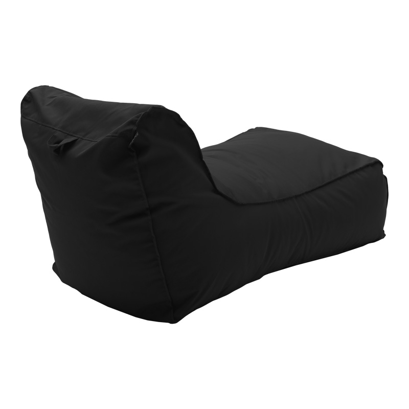 Bean bag lounger Lara Pakoworld waterproof in black color 60x150x40cm Bean bag lounger Lara Pakoworld waterproof in black color 60x150x40cm