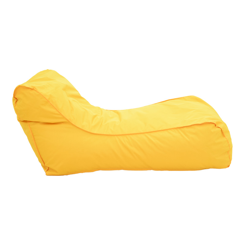 Bean bag lounger Lara Pakoworld waterproof in yellow color 60x150x40cm Bean bag lounger Lara Pakoworld waterproof in yellow color 60x150x40cm