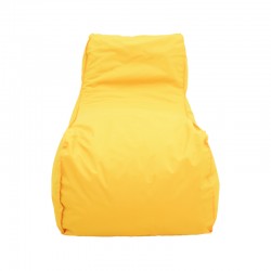 Bean bag lounger Lara Pakoworld waterproof in yellow color 60x150x40cm Bean bag lounger Lara Pakoworld waterproof in yellow color 60x150x40cm