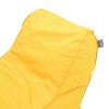 Bean bag lounger Lara Pakoworld waterproof in yellow color 60x150x40cm