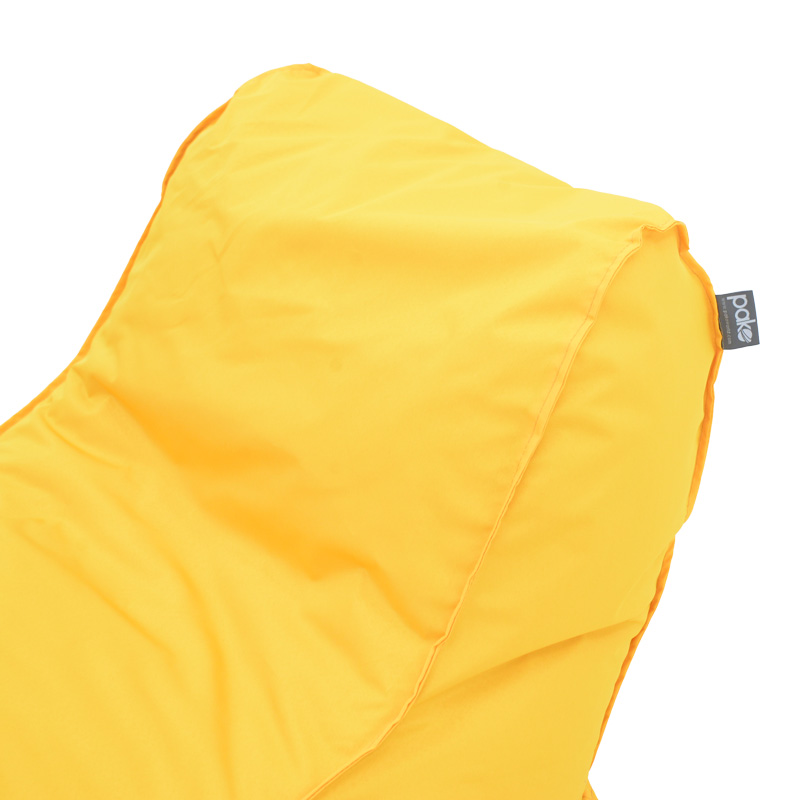 Bean bag lounger Lara Pakoworld waterproof in yellow color 60x150x40cm Bean bag lounger Lara Pakoworld waterproof in yellow color 60x150x40cm