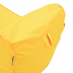 Bean bag lounger Lara Pakoworld waterproof in yellow color 60x150x40cm Bean bag lounger Lara Pakoworld waterproof in yellow color 60x150x40cm