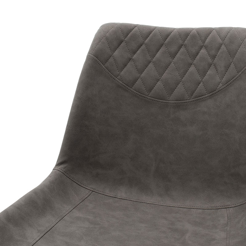 Chair Orca pakoworld metal black pu anthracite Chair Orca pakoworld metal black pu anthracite