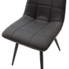 Chair Nely pakoworld metal dark grey pu black