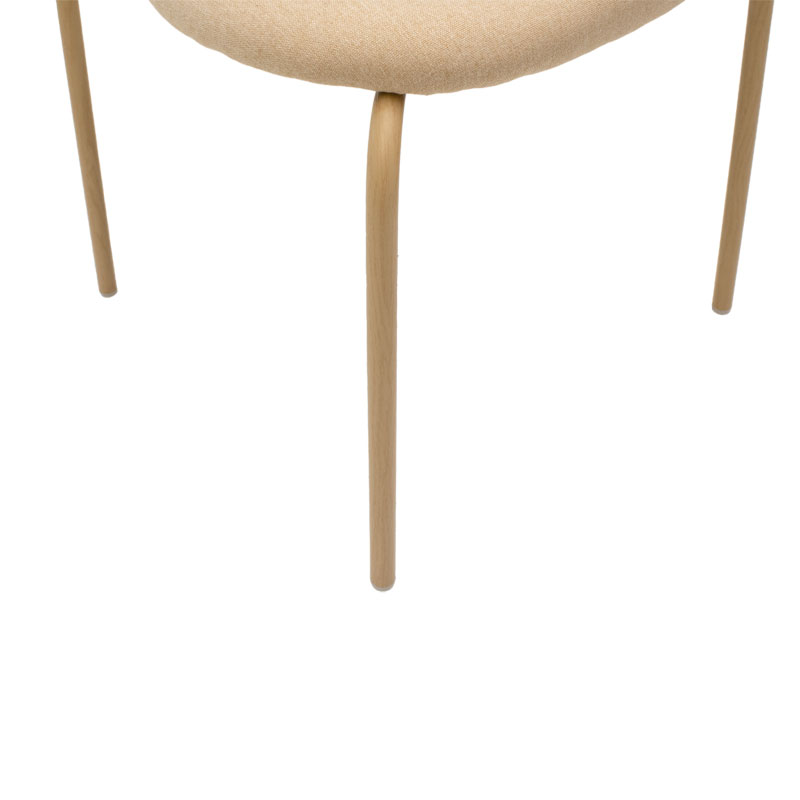 James chair pakoworld pe rattan fabric beige-metal natural James chair pakoworld pe rattan fabric beige-metal natural