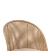 Riccardo chair pakoworld pe rattan beige-fabric beige-metal natural 56x52x82cm
