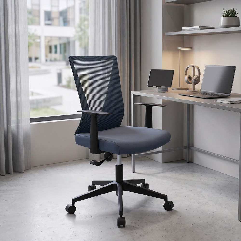 Office chair Ghost pakoworld mesh black - grey mesh