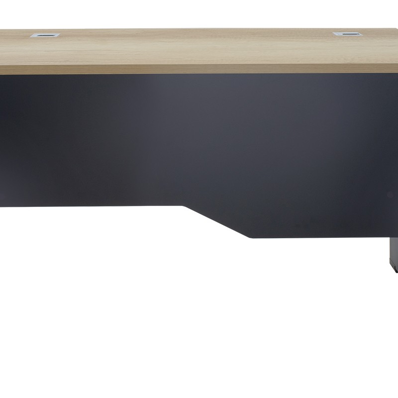 Γραφείο εργασίας επαγγελματικό Lotus pakoworld φυσικό-ανθρακί 120x80x75εκ