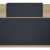 Γραφείο reception Lotus pakoworld σε χρώμα φυσικό - ανθρακί 180x70x110εκ