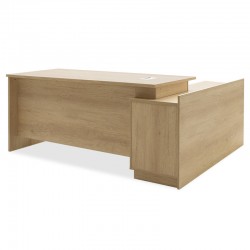 Work desk professional Amazon pakoworld left corner sonoma color 180x160x76cm Work desk professional Amazon pakoworld left corner sonoma color 180x160x76cm