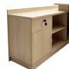 Work desk professional Amazon pakoworld left corner sonoma color 180x160x76cm