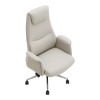 Manager's office chair Rekter pakoworld PU in beige color 77x65x119-127cm