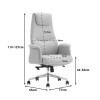 Manager's office chair Rekter pakoworld PU in beige color 77x65x119-127cm