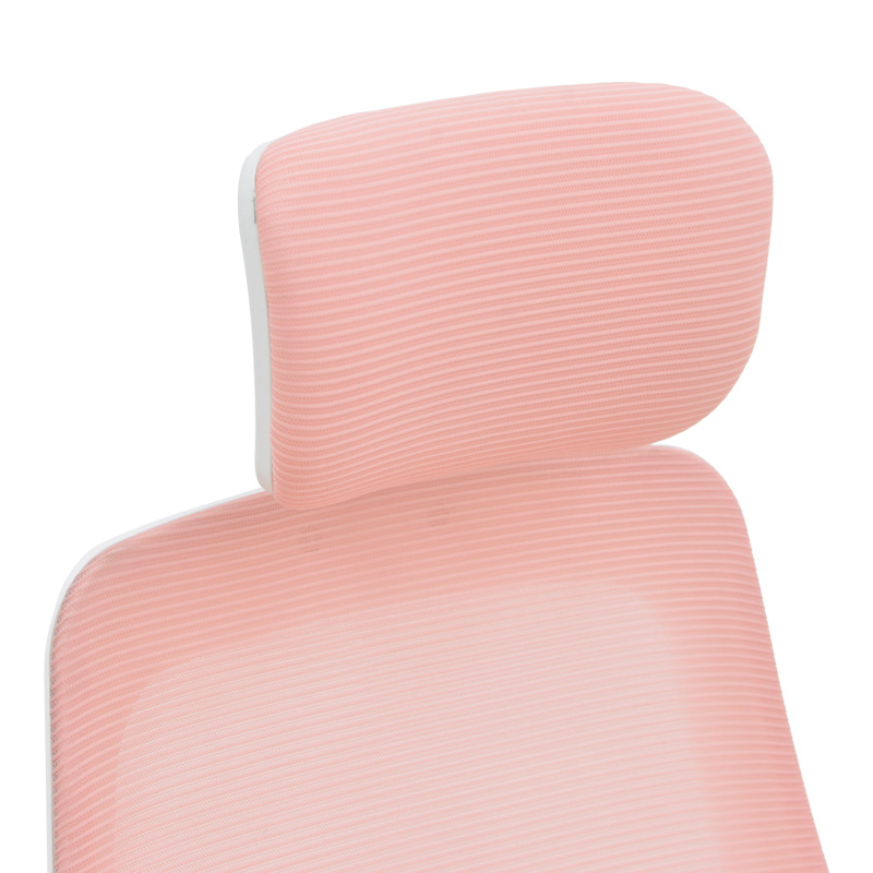 Office chair Peja pakoworld fabric mesh pink-frame white 58x60x107-117cm Office chair Peja pakoworld fabric mesh pink-frame white 58x60x107-117cm
