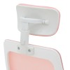 Καρέκλα γραφείου Peja pakoworld mesh ύφασμα ροζ-σκελετός λευκό 58x60x107-117εκ