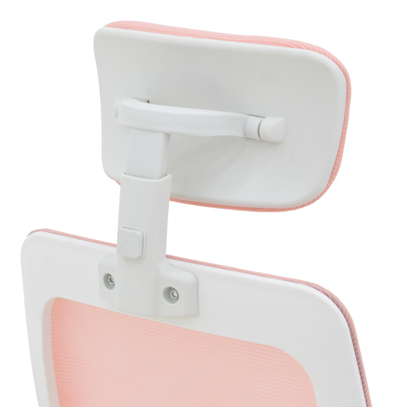 Office chair Peja pakoworld fabric mesh pink-frame white 58x60x107-117cm Office chair Peja pakoworld fabric mesh pink-frame white 58x60x107-117cm