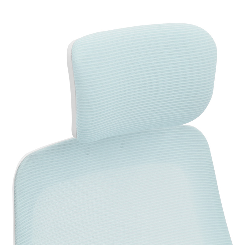Office chair Peja pakoworld fabric mesh light blue-frame white 58x60x107-117cm Office chair Peja pakoworld fabric mesh light blue-frame white 58x60x107-117cm