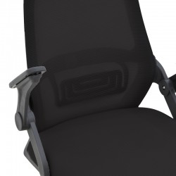 Office chair Reji pakoworld fabric mesh black 58x60x89-99cm Office chair Reji pakoworld fabric mesh black 58x60x89-99cm