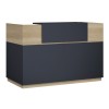 Reception Lotus pakoworld in oak -  dark grey color 200x70x110cm
