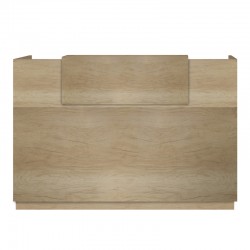Γραφείο reception Lotus pakoworld σε χρώμα φυσικό 200x70x110εκ
