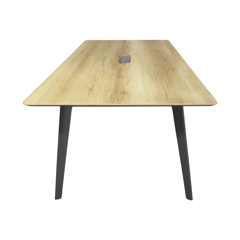 Meeting table professional Denith pakoworld dark grey-natural 180x100x75cm