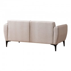 2 seater sofa PWF-0565 pakoworld fabric off white 160x95x67cm 2 seater sofa PWF-0565 pakoworld fabric off white 160x95x67cm