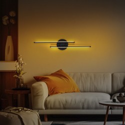 Wall light Expedition pakoworld LED 16W black 17x5x86cm Wall light Expedition pakoworld LED 16W black 17x5x86cm