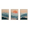 Canvas painting Poerto pakoworld triptych with digital printing 33x2x48cm