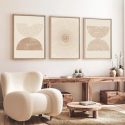Canvas painting Terpen pakoworld triptych with digital printing 50x2x70cm Canvas painting Terpen pakoworld triptych with digital printing 50x2x70cm