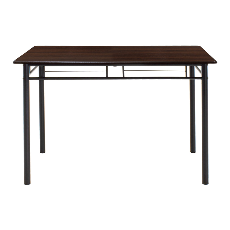 Dining set Roza pakoworld 5pcs color dark walnut - legs black matte 120x70x75cm