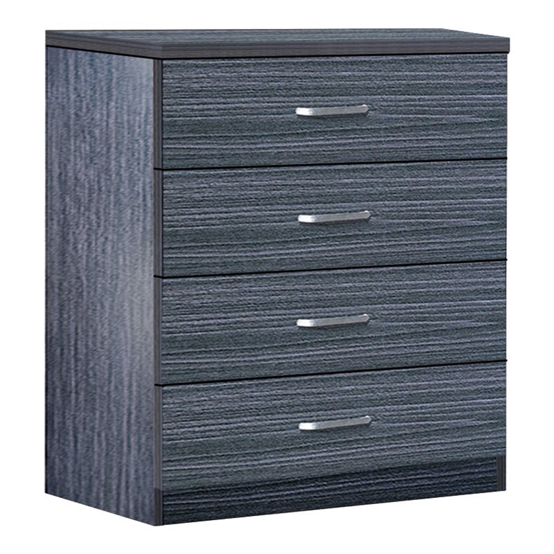 Chest of 4 drawers Killian pakoworld zebrano 80x40x80cm Chest of 4 drawers Killian pakoworld zebrano 80x40x80cm