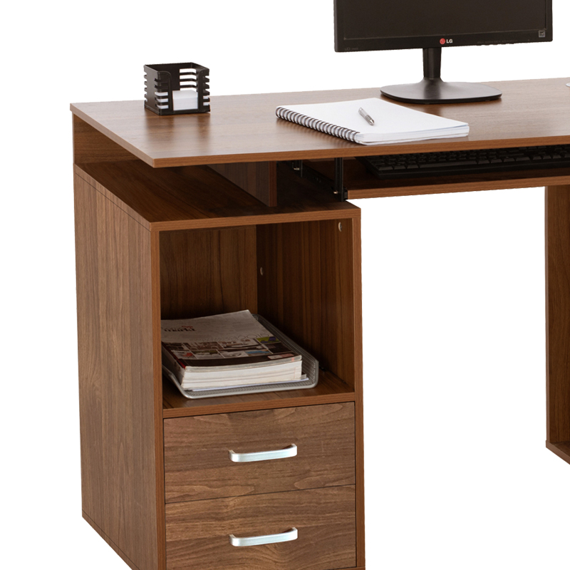 Computer desk Liberion pakoworld walnut 120x55x76cm Computer desk Liberion pakoworld walnut 120x55x76cm