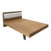Κρεβάτι Frankly pakoworld oak-λευκό pu 150x200εκ