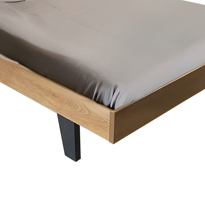 Κρεβάτι Frankly pakoworld διπλό oak-μπεζ pu 150x200εκ