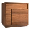 Inget pakoworld mdf bedside table in walnut color 50x40x48cm