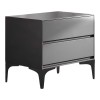 Lamesa pakoworld mdf bedside table in anthracite color 50x40x48cm
