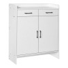 Gazen pakoworld 12-pair shoe rack with drawers in white 80x33x100cm