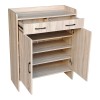 Gazen pakoworld 12-pair shoe rack with drawers in natural color 80x33x100cm