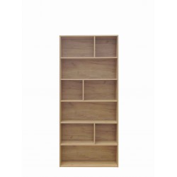 Βιβλιοθήκη Evergin pakoworld mdf σε oak απόχρωση 80x30x180εκ