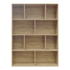 Bookcase Evergin pakoworld with drawers mdf in oak color 100x30x135cm