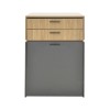 Dressing table Sonlen pakoworld in dark grey-sonoma color 60x45x130cm