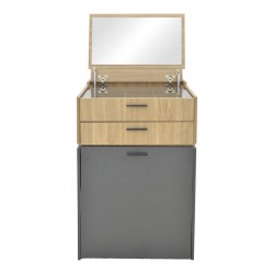 Τουαλέτα κρεβατοκάμαρας Sonlen pakoworld ανθρακί-sonoma 60x45x130εκ